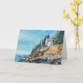 Carte Phare de Bass Harbor (Fleur jaune)