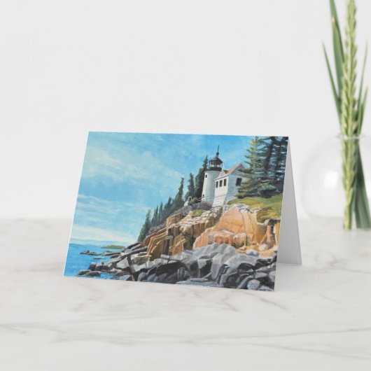 Carte Phare de Bass Harbor (Devant)