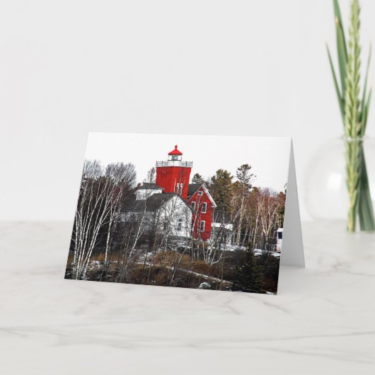 Carte Phare de deux ports (Devant)