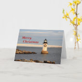 Carte Phare de Joyeux Noël (Fleur jaune)