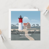 Carte Phare de Nauset (Devant/Arrière en situation)