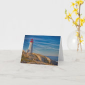 Carte Phare de Peggy's Cove (Fleur jaune)