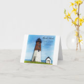 Carte Phare de Point Judith Rhode Island (Fleur jaune)