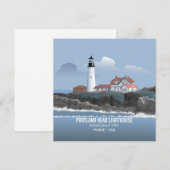 Carte Phare de Portland Head (Devant / Derrière)
