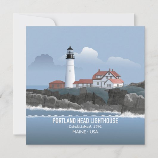 Carte Phare de Portland Head (Devant)
