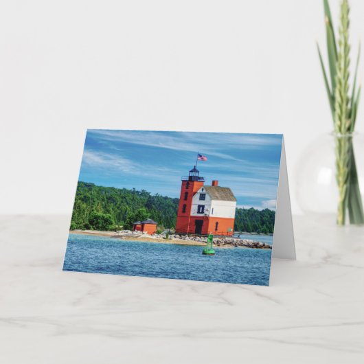 Carte Phare de Round Island (Devant)