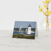 Carte Phare d'Edgartown au Martha's Vineyard (Fleur jaune)
