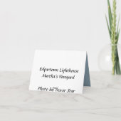 Carte Phare d'Edgartown au Martha's Vineyard (Dos)