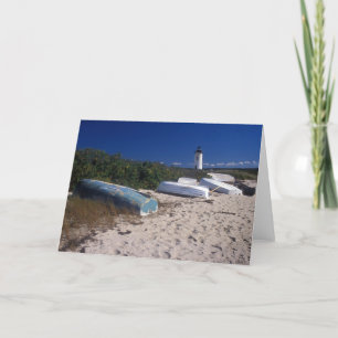 Carte Phare et bateaux d'Edgartown