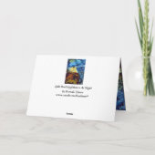 Carte Phare fendu de roche la nuit (Dos)