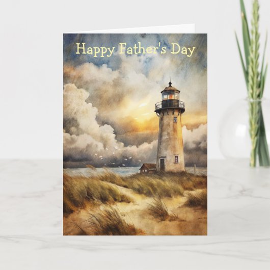 Carte Phare sur une plage (Devant)