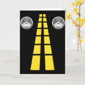 Carte Phares de cerf avec marquage routier Costume de co (Fleur jaune)