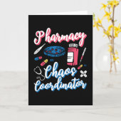 Carte Pharmacie Chaos Coordinateur Pharmaciste Technicie (Fleur jaune)
