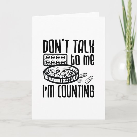 Carte Pharmacie Ne me parle pas Je compte Pharmaciens (Devant)