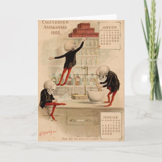 Carte Pharmacie squelettique (Devant)