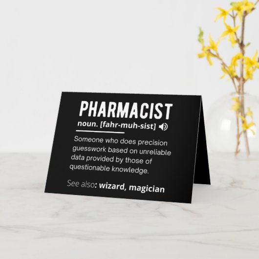 Carte pharmacien (Fleur jaune)