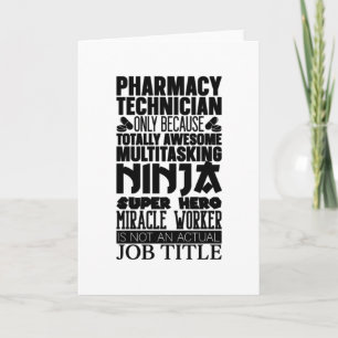 Carte Pharmacien de pharmacie multitâche Ninja Hero Tech