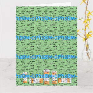 Carte Pharmacien 'Félicitations'