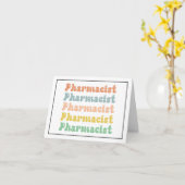 Carte Pharmacien Retro Super (Fleur jaune)
