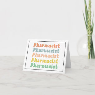 Carte Pharmacien Retro Super