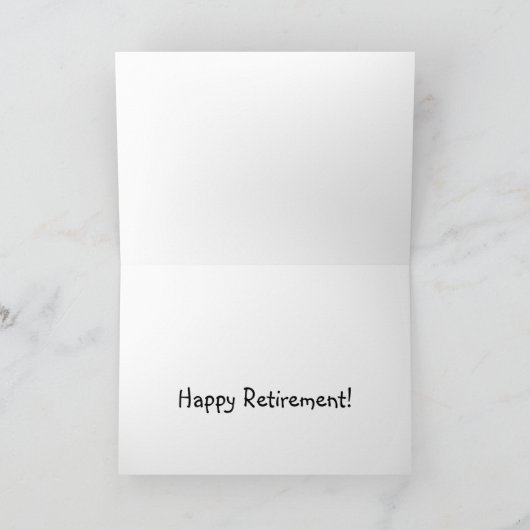 Carte pharmacienne à la retraite (Intérieur)