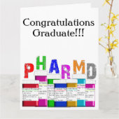 Carte Pharmacienne 'Félicitations' lll (Fleur jaune)