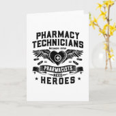 Carte Pharmaciens Techniciens en pharmacie Technicien Te (Fleur jaune)