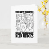 Carte Pharmaciste Besoin de héros Médecine Pharmacie Tec (Fleur jaune)