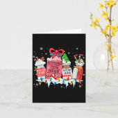 Carte Pharmacy Crew Christmas Pharmacist Medicine Reinde (Fleur jaune)