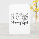 Carte Pharmacy Squad Medicine Pharmacist Technician Tech (Fleur jaune)