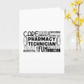 Carte Pharmacy Tech Quote Medicine Pharmacist Technician (Fleur jaune)