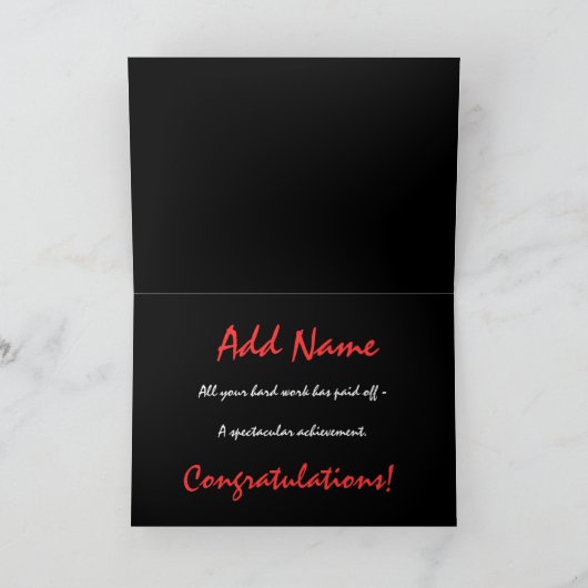 Carte PhD Degree CUSTOM (Intérieur)