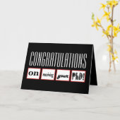 Carte PhD Degree CUSTOM (Fleur jaune)