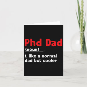 Carte Phd Papa Définition Sarcastique Funny Graduation F