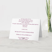 Carte / Phéasant à cou d'anneau / Joyeux Noël! (Dos)