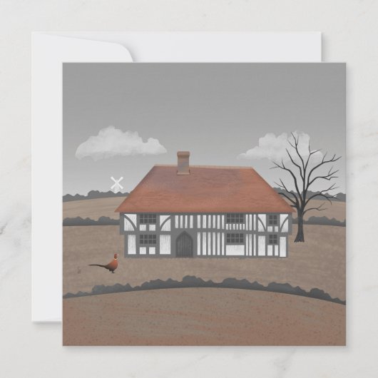 Carte Pheasant Farmhouse Card (Devant)