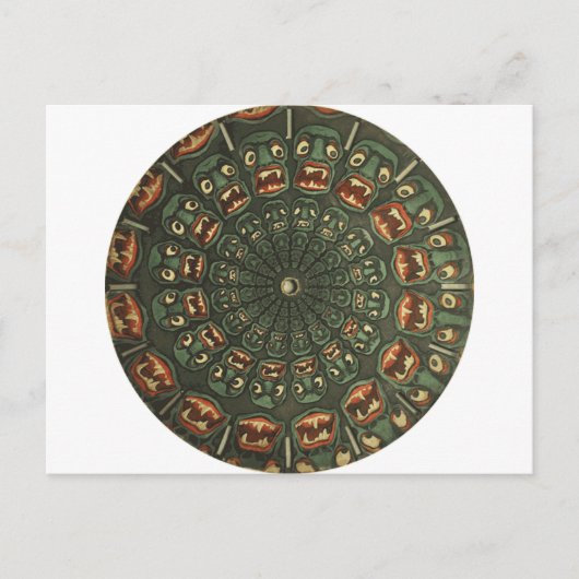 Carte Phenakistoscope Green Demons Vintage (Devant)