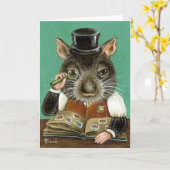 Carte Phil le rat (Fleur jaune)