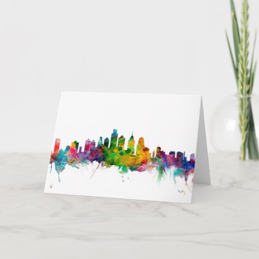 Carte Philadelphie Pennsylvanie Skyline (Devant)