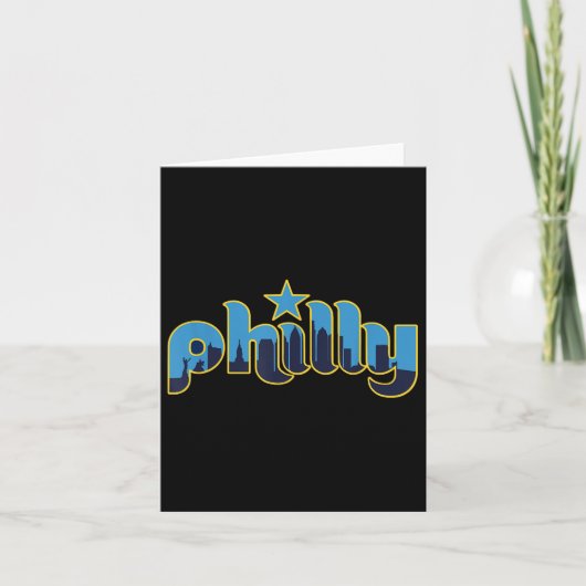 Carte Philadelphie Philly - Design Rétro - Clic  (Devant)