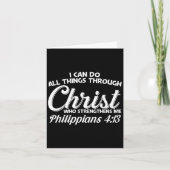 Carte Philipans 4 13 I Can Do All Things Through Christ  (Devant)