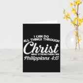 Carte Philipans 4 13 I Can Do All Things Through Christ  (Fleur jaune)