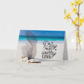 Carte Philippiens 16:6-7 Priez Plus S'Inquiéter Moins Pl (Fleur jaune)