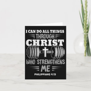 Carte Philippiens 413 Christian Jesus Bodybuilding Peser