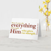 Carte Philippiens 4:13 (Fleur jaune)