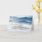 Carte Philippiens 4:13 Toutes les choses par la Bible du (Fleur jaune)