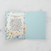 Carte Philippiens 4:6-7 Bible chrétienne Verse Aquarelle (Intérieur)