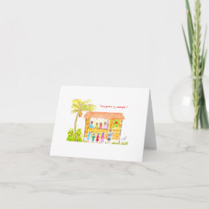 Carte Philippine Caroling Christmas Card, Watercolor