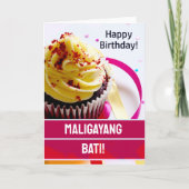 Carte Philippines Maligayang Bati Anniversaire (Devant)