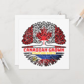 Carte Philipppino Canadian Canada Tree Roots Fl (Devant/Arrière en situation)